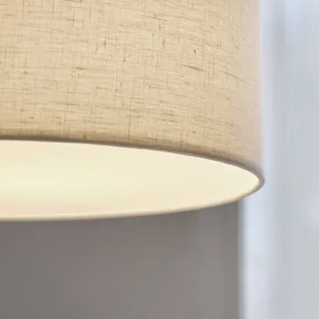 Soft pendant lamp Ø40 cm - Linen natural-metallic bronze, Ø44 cm - Belid