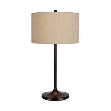 Soft table lamp - Linen natural-metallic bronze, Ø34x64 cm - Belid