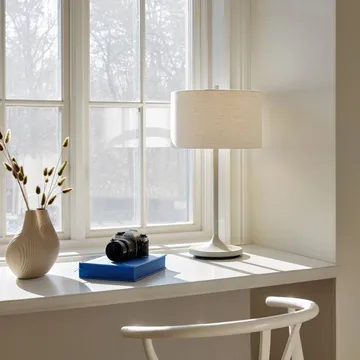 Soft table lamp - Linen white-sand, Ø34x64 cm - Belid