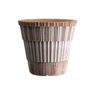 Atlas raw pot with saucer - Pink, Ø14 cm - Bergs Potter