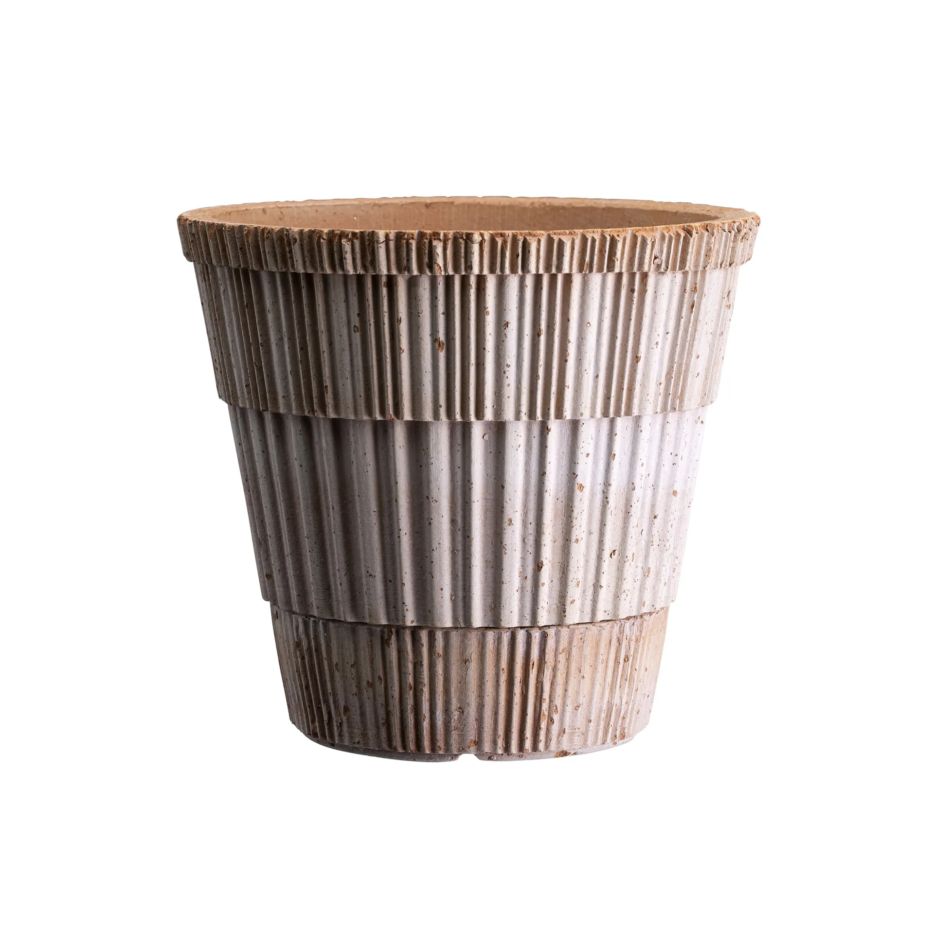 Atlas raw pot with saucer, Pink, Ø16 cm Bergs Potter