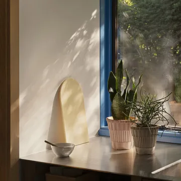 Atlas raw pot with saucer - Pink, Ø16 cm - Bergs Potter