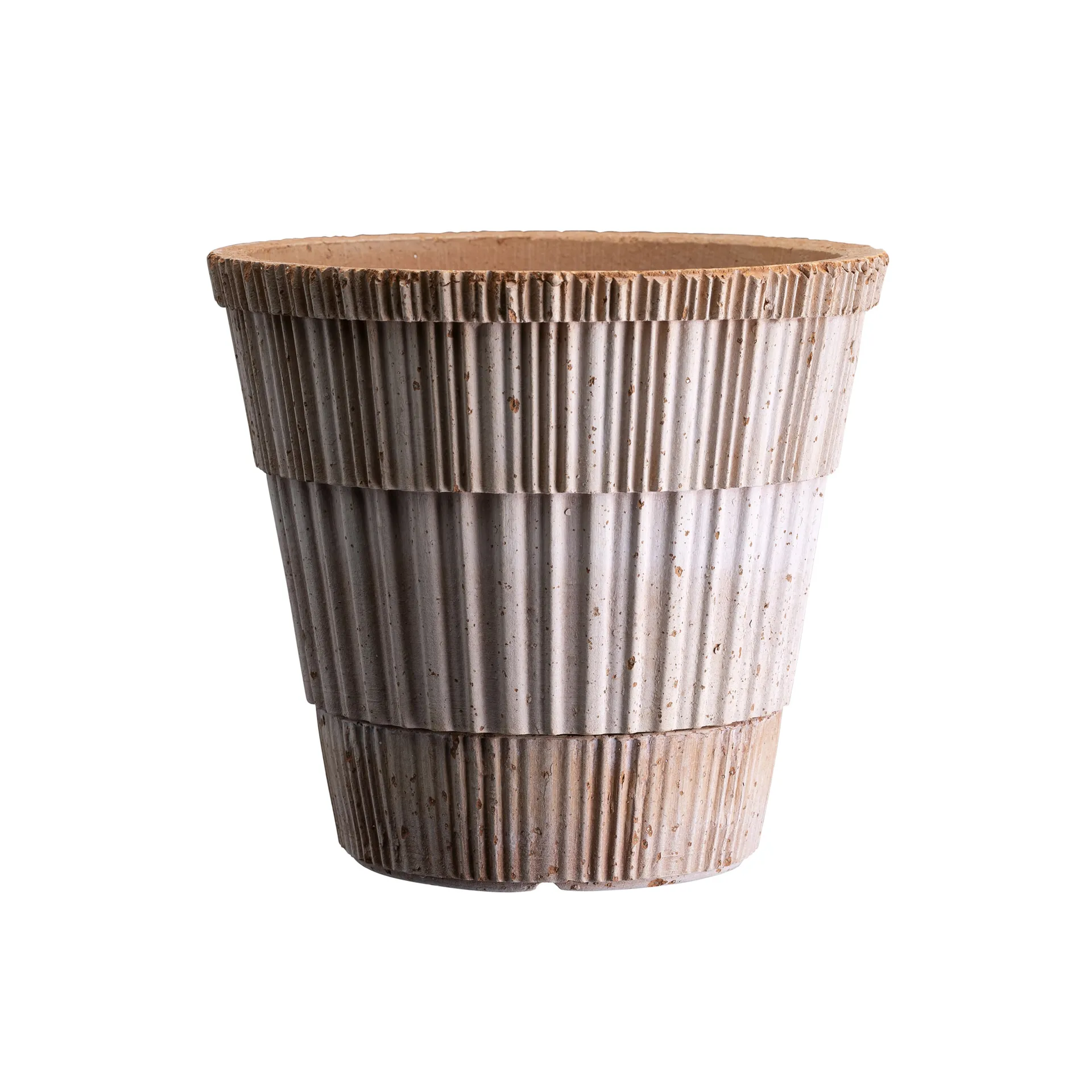 Atlas raw pot with saucer, Pink, Ø21 cm Bergs Potter