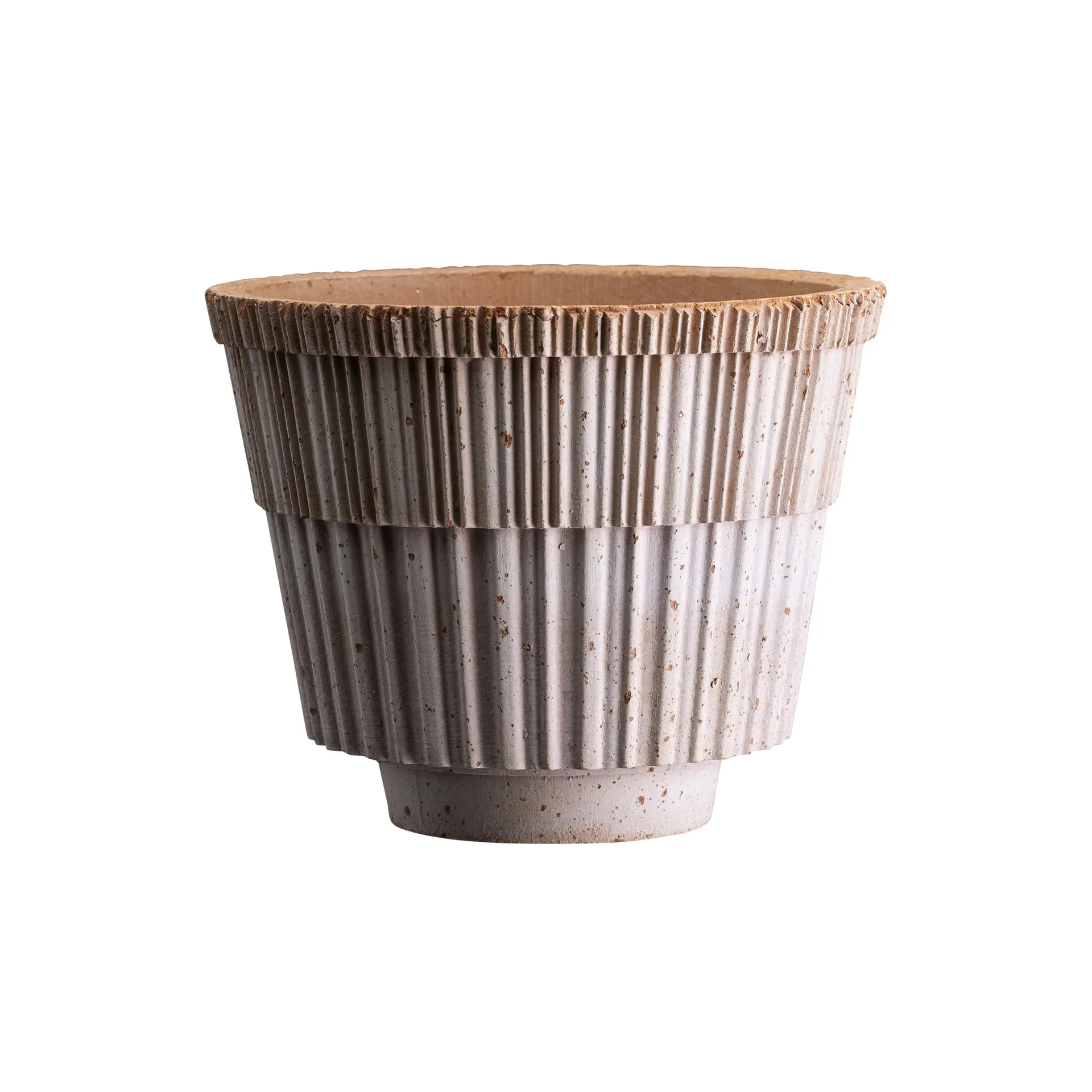 Atlas raw pot with saucer, Pink, Ø21 cm Bergs Potter