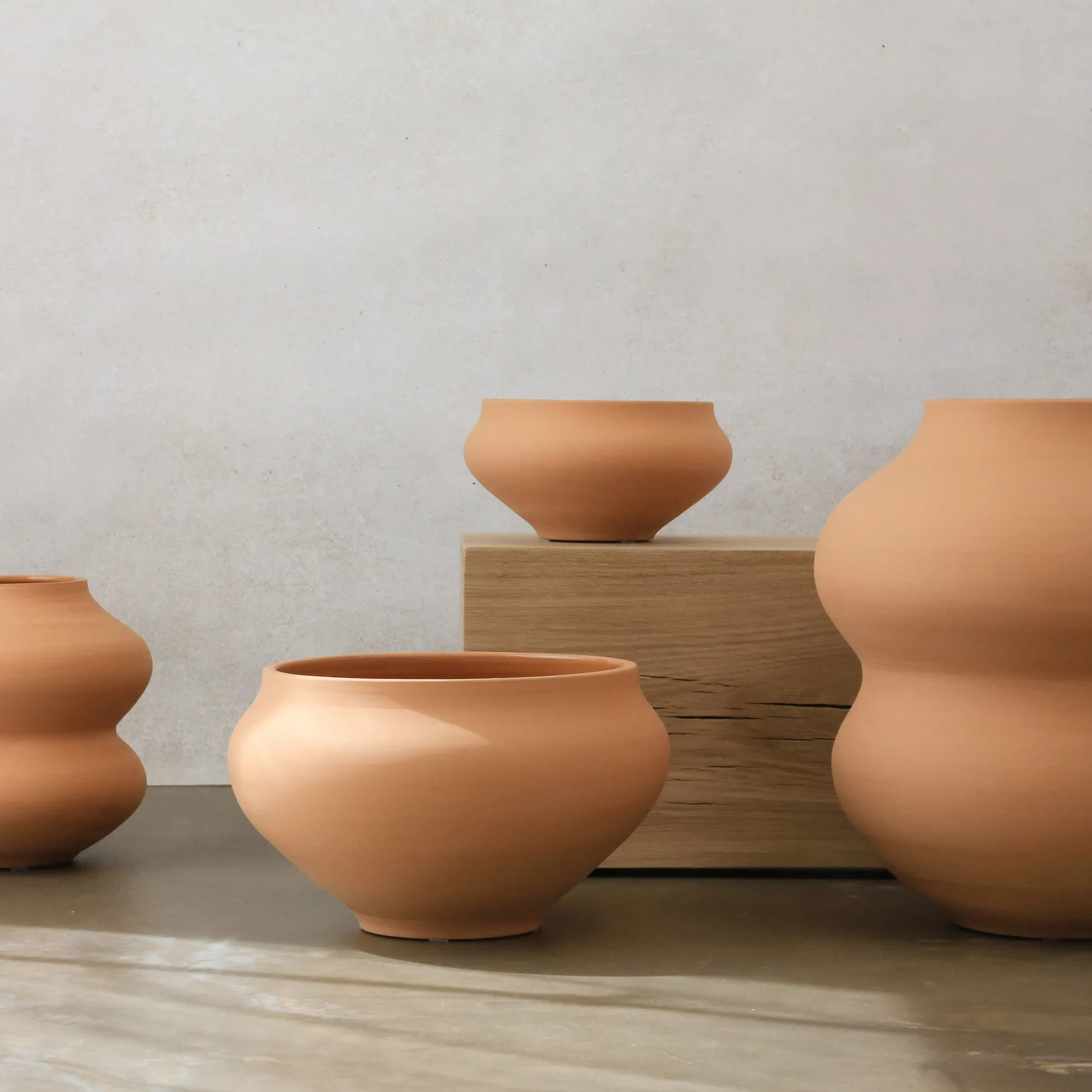 Belle raw vase 26 cm, Pink Bergs Potter