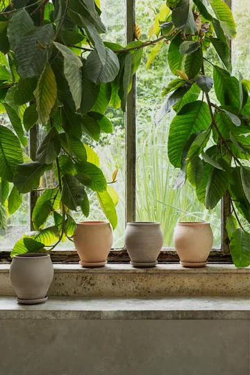 Delphi pot with saucer, 2 pieces - Pink, Ø20 cm - Bergs Potter