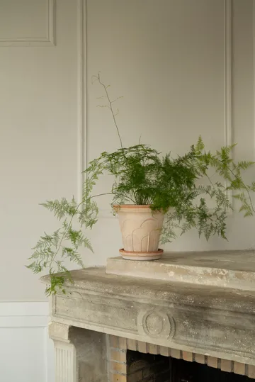 Fleur pot with saucer, 2 pieces - Pink, Ø25 cm - Bergs Potter