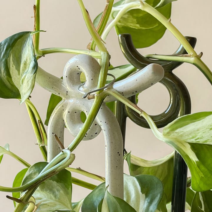 Folk Yuma plant support, Pebble White Bergs Potter
