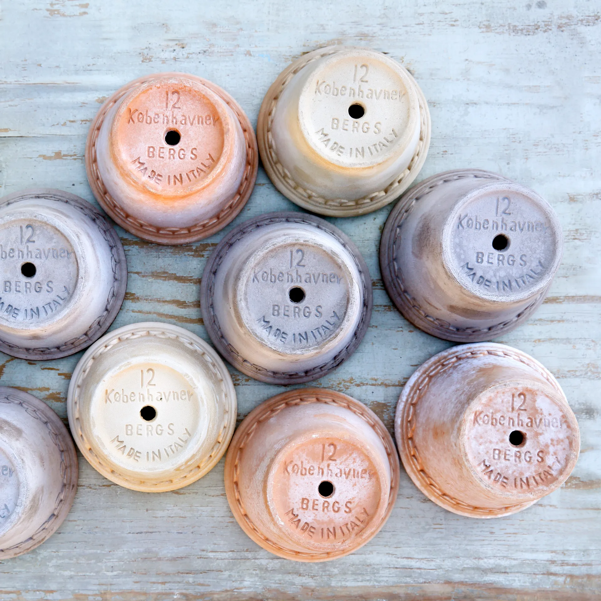 Københavner flower pot Ø10 cm, Grey Bergs Potter