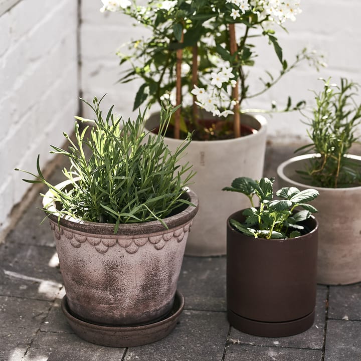 Københavner flower pot 21 cm, Grey Bergs Potter