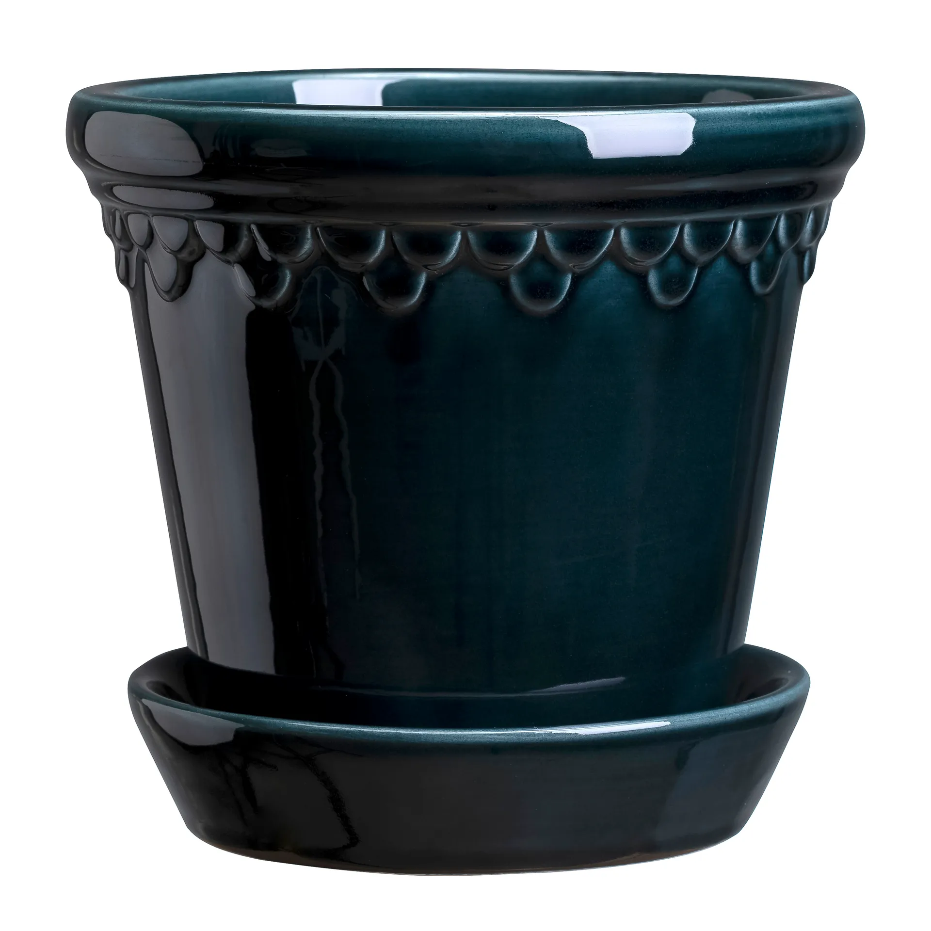 Københavner flower pot glazed Ø25 cm, blue Bergs Potter