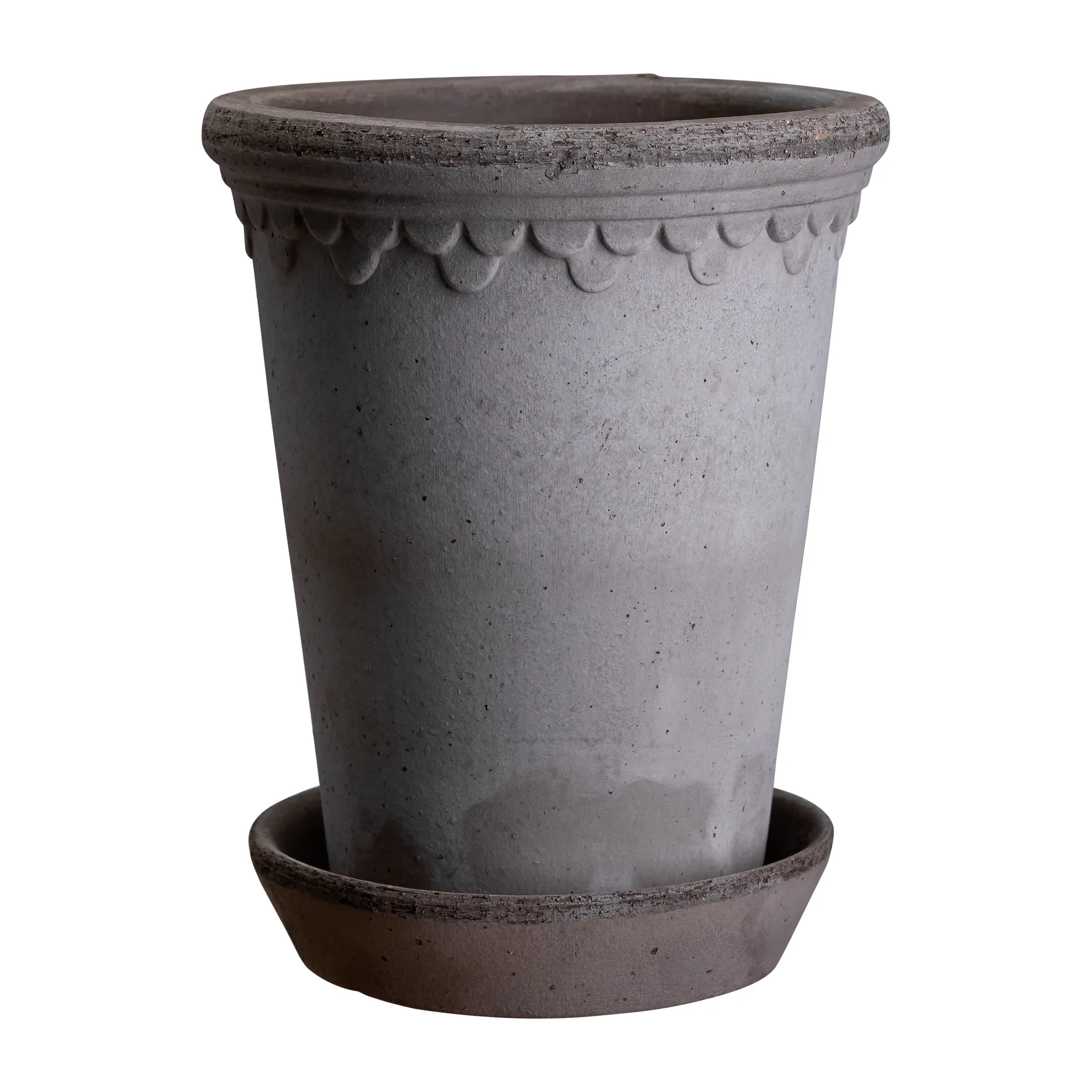 Københavner flower pot high Ø14 cm, grey Bergs Potter