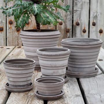 Planet Saturn flower pot Ø16 cm - grey - Bergs Potter