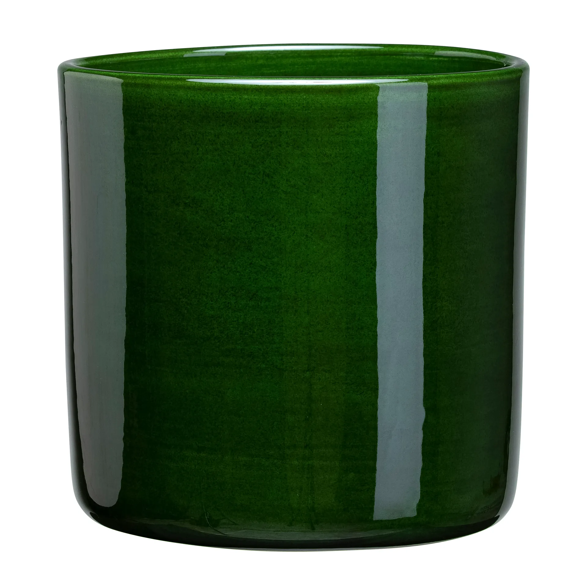 Romeo flower pot glazed Ø11 cm, green Bergs Potter