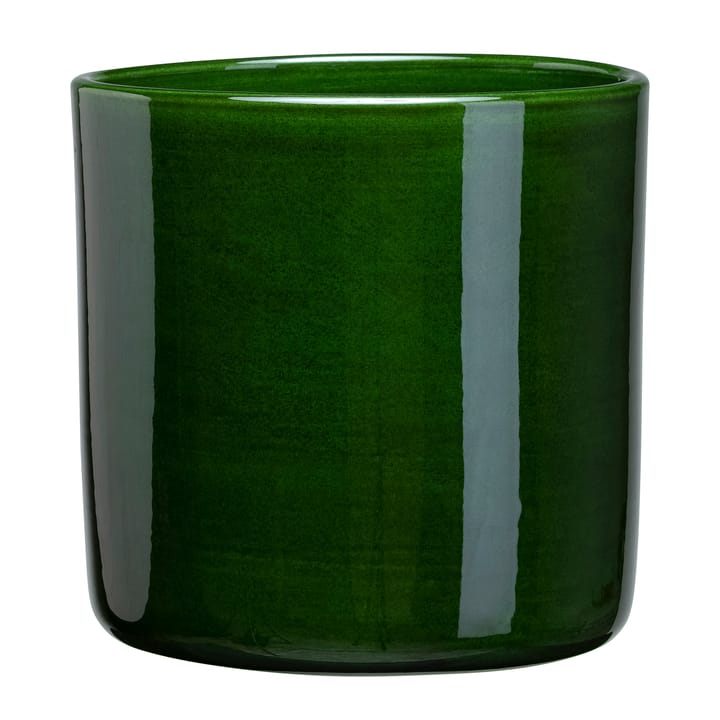 Romeo flower pot glazed Ø15 cm, green Bergs Potter