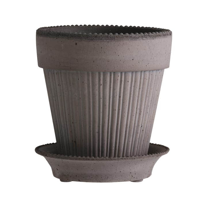 Simona flower pot 14 cm - Grey - Bergs Potter