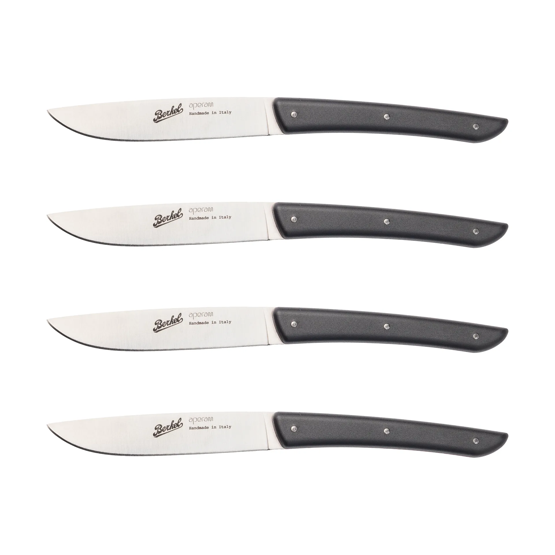 Color steak knife 4-pack 11 cm, Black Berkel