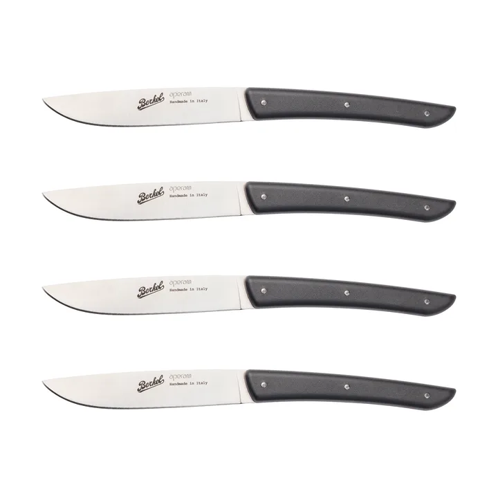 Color steak knife 4-pack 11 cm - Black - Berkel