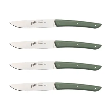 Color steak knife 4-pack 11 cm - Olive Green - Berkel
