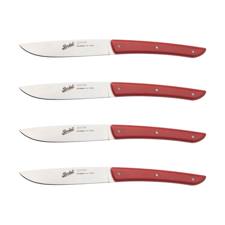 Color steak knife 4-pack 11 cm - Red - Berkel