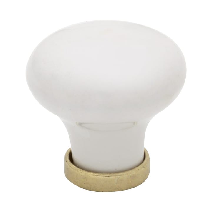 Beslag Design knob 24136 - White-brass - Beslag Design