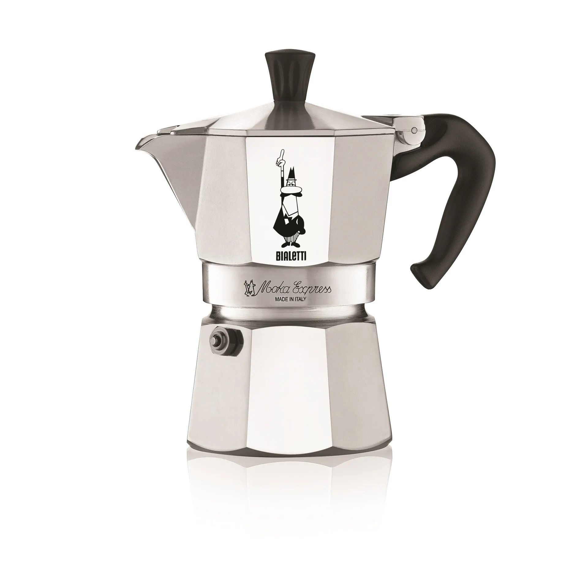 Moka coffee maker 3 cups, Silver Bialetti