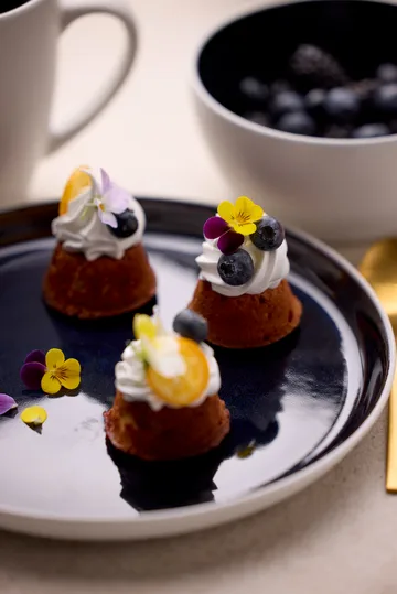 Bitz bowl gastro Ø12 cm - White–dark blue - Bitz