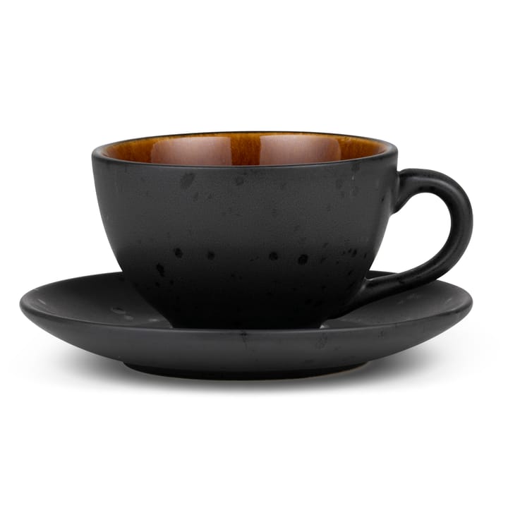 Bitz cup with saucer black, Amber Bitz