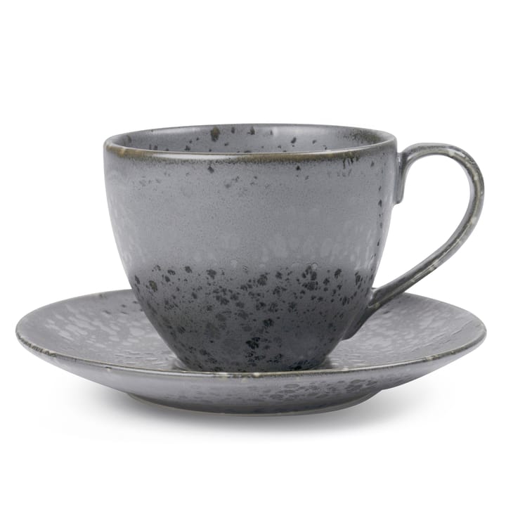 Bitz cup with saucer, Grey Bitz