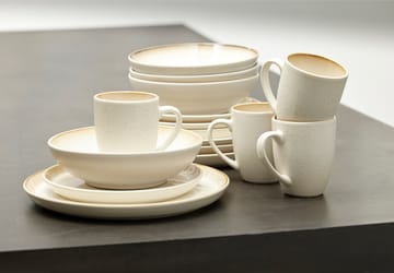 Bitz dinnerware set 16 pieces - Cream white - Bitz