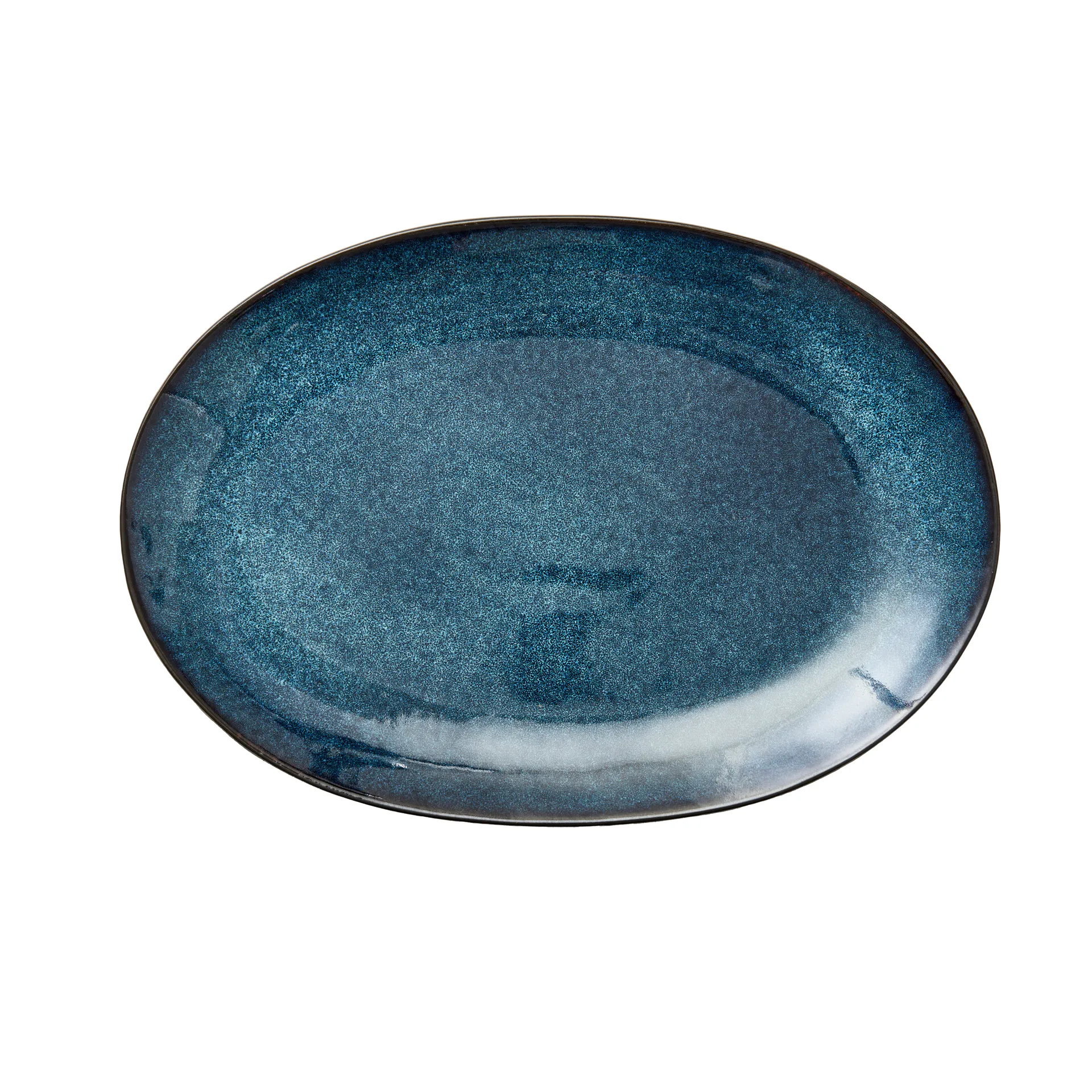 Bitz dish oval 25x36 cm, Black-dark blue Bitz