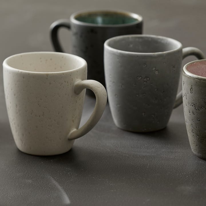 Bitz mug 19 cl black, black-green Bitz