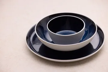 Bitz pasta bowl gastro Ø20 cm - White-dark blue - Bitz