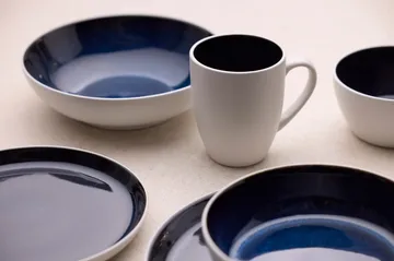 Bitz pasta bowl gastro Ø20 cm - White-dark blue - Bitz