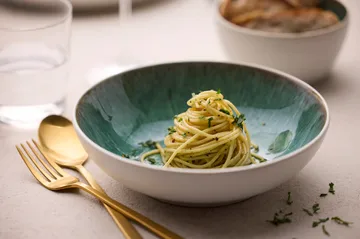 Bitz pasta bowl gastro Ø20 cm - White-green - Bitz