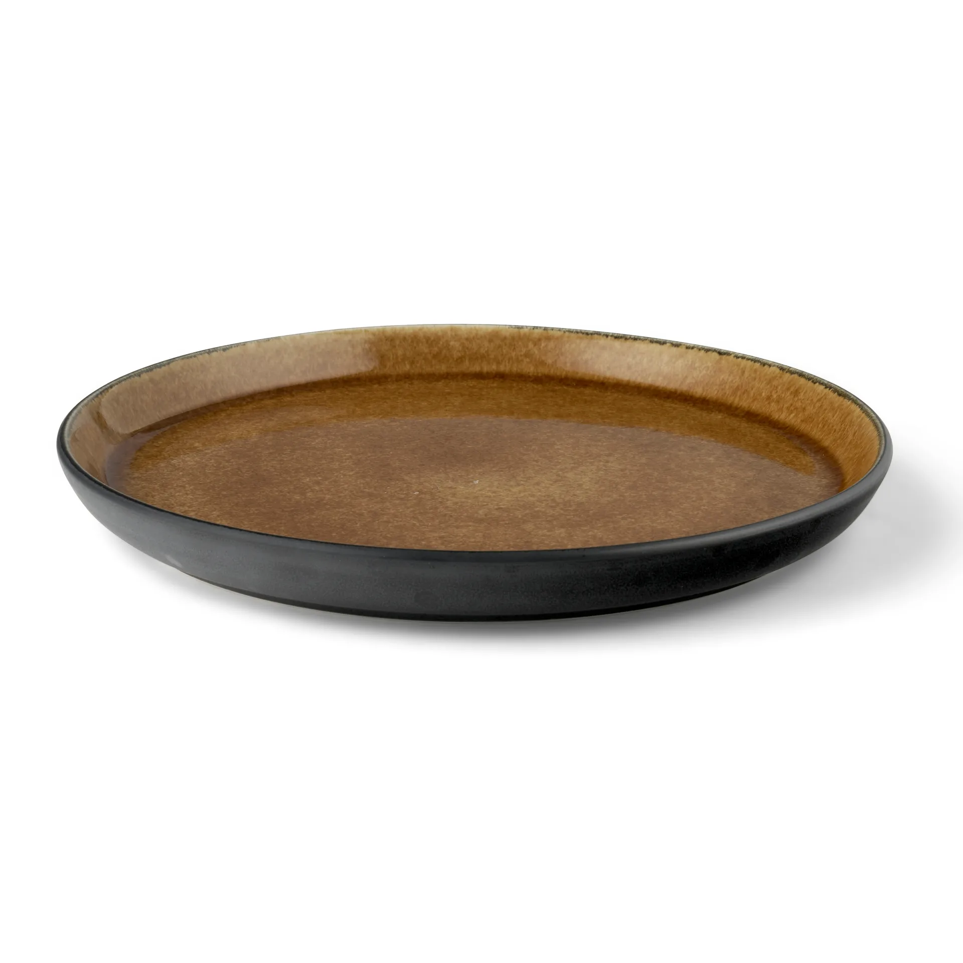 Bitz plate gastro Ø 21 cm, Black-amber Bitz