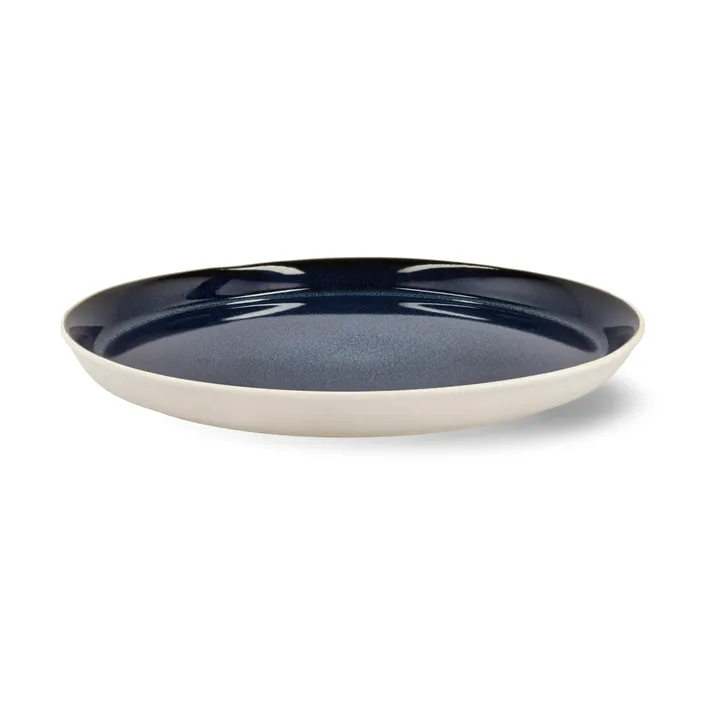 Bitz plate gastro Ø27 cm - White-dark blue - Bitz