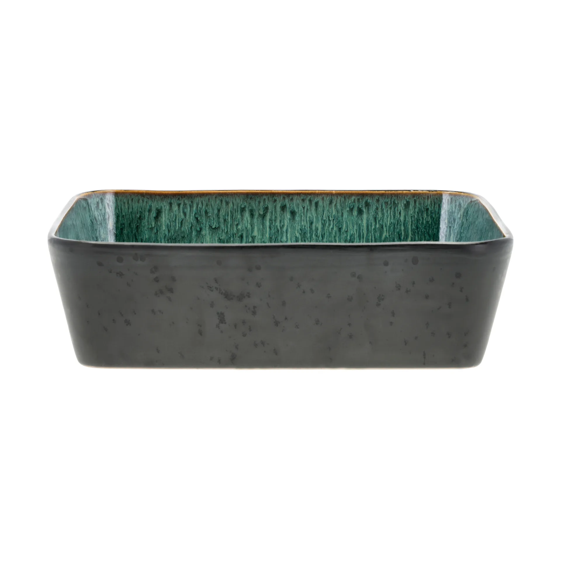Bitz rectangular dish 21x28 cm, Black-green Bitz