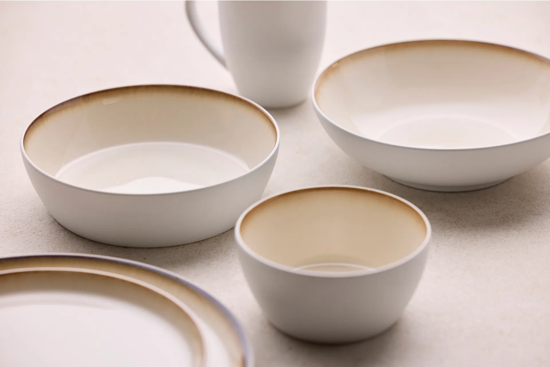 Bitz soup bowl Ø 18 cm, White-cream white Bitz