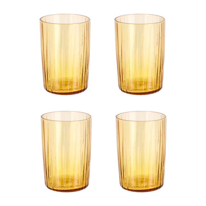 Kusintha drinking glass 28 cl 4-pack - Amber - Bitz