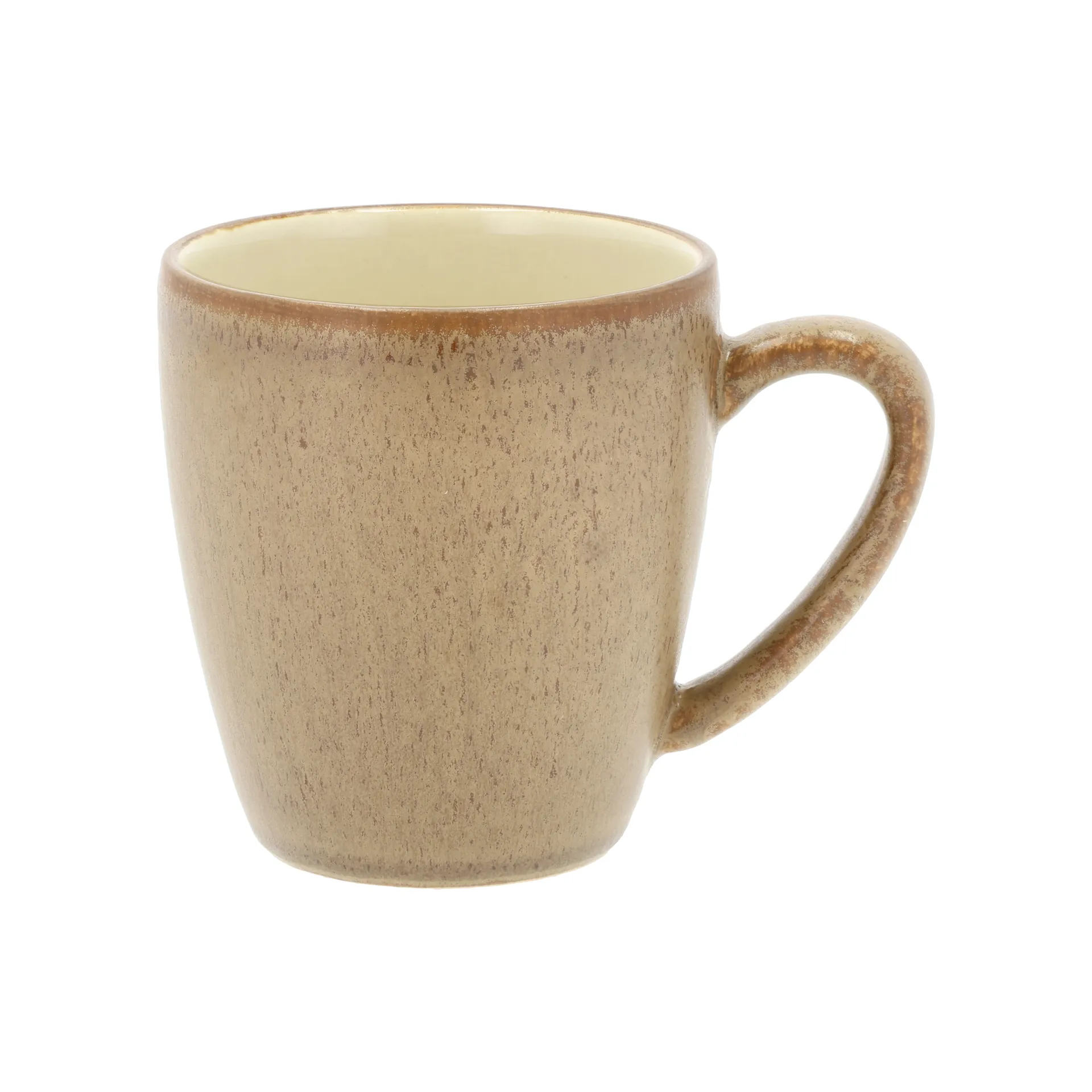 Mug with handle 19 cl, Wood-sand Bitz