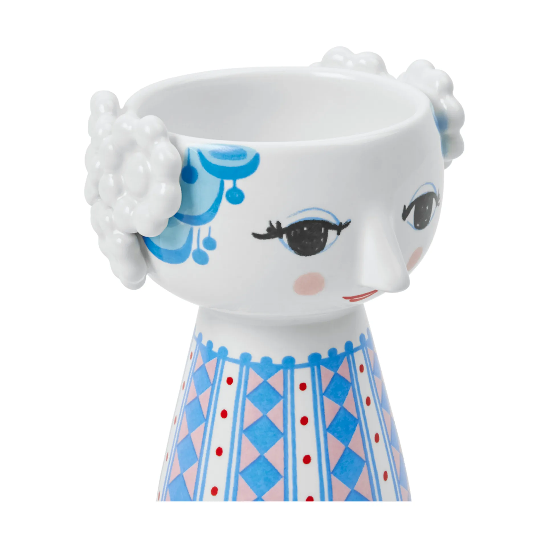 Eva candlestick 9,5 cm, Dark blue Bjørn Wiinblad