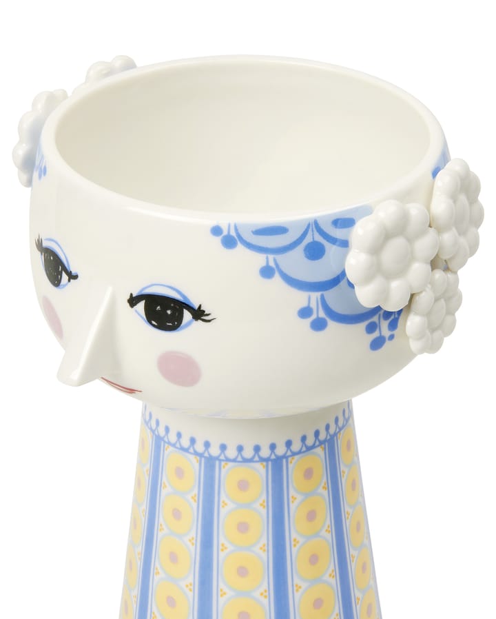 Eva vase 12.5 cm, Blue-blue Bjørn Wiinblad