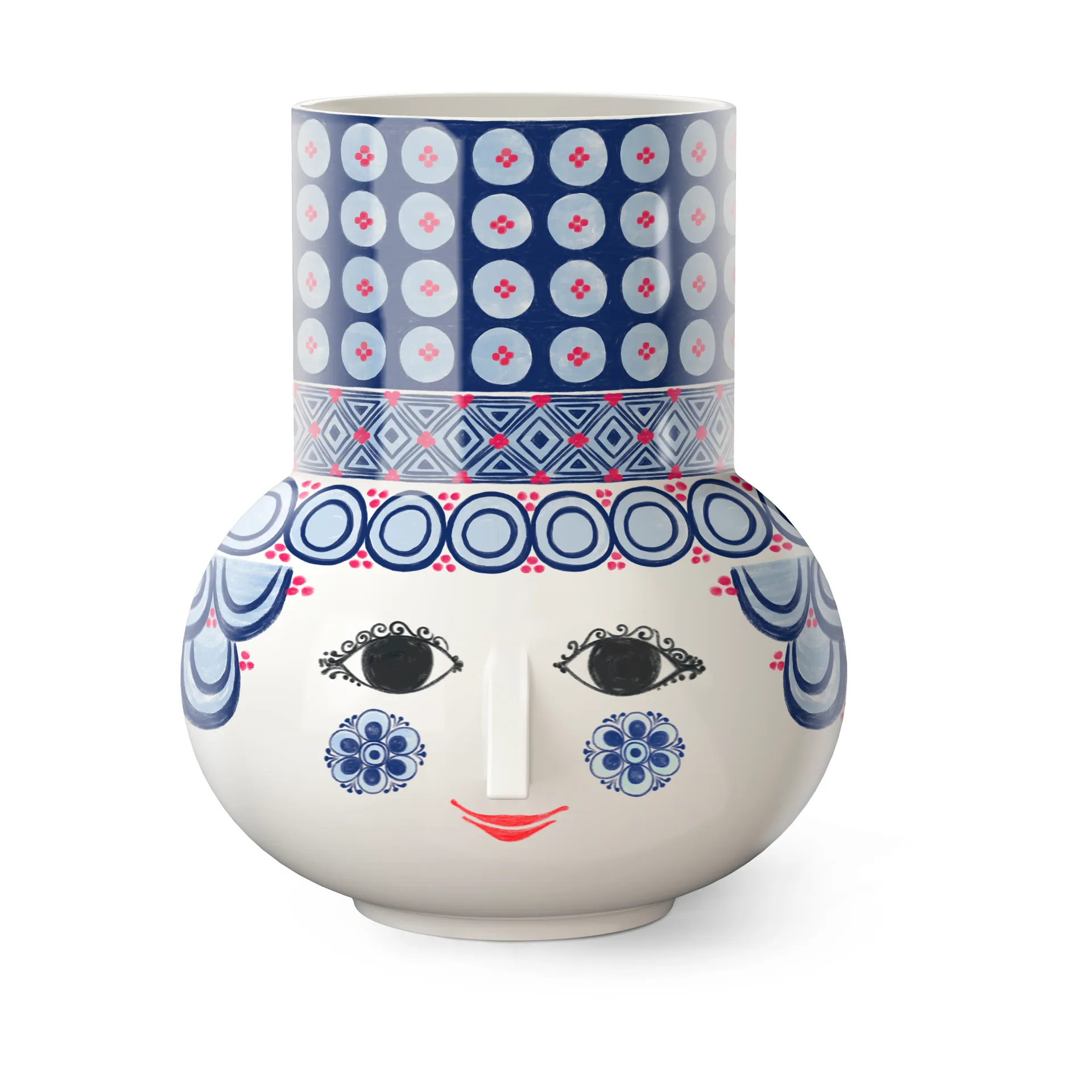 Olga vase 20 cm, Blue Bjørn Wiinblad