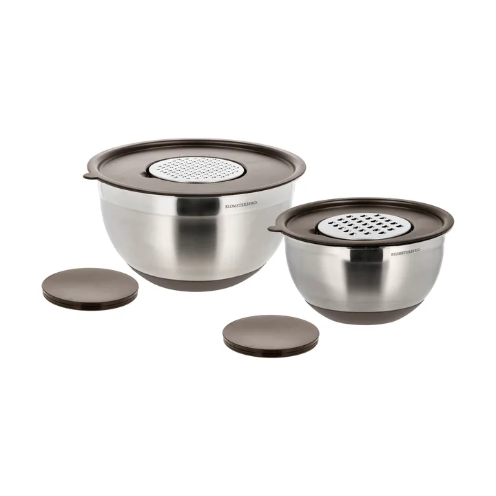 Blomsterbergs bowl set - Latte, stainless steel, 6 pieces - Blomsterbergs