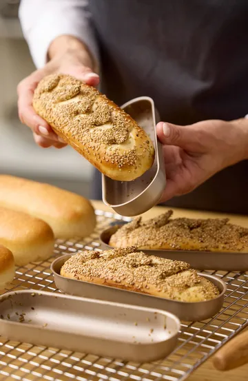 Blomsterbergs mini loaf tin - Rose gold, 4-pack - Blomsterbergs