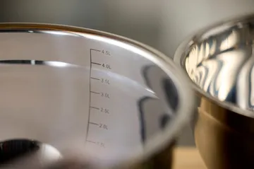 Mixing bowl with silicone base latte. - 5 liters - Blomsterbergs