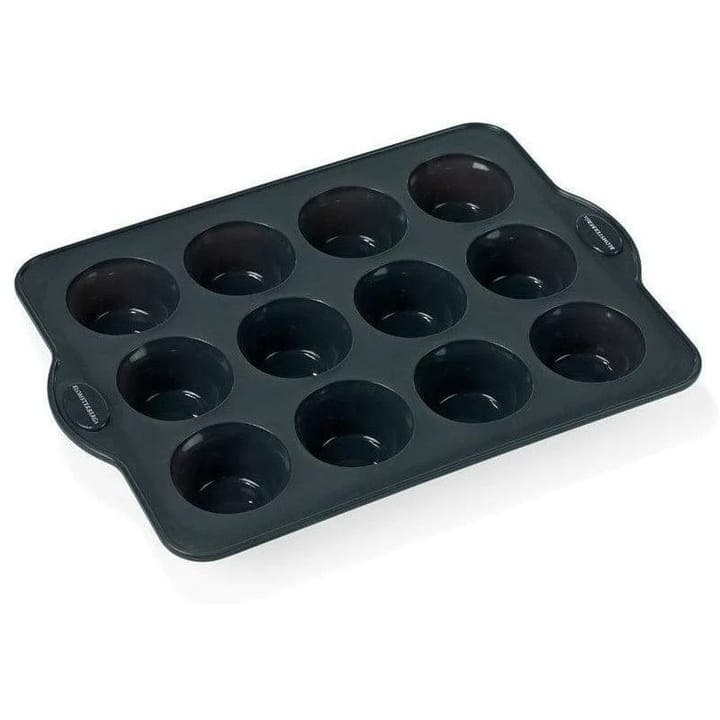 Silicone Muffin Mold 12 pcs, Gray Blomsterbergs