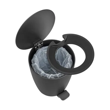 Ava pedal bin - Black, 3 l - blomus