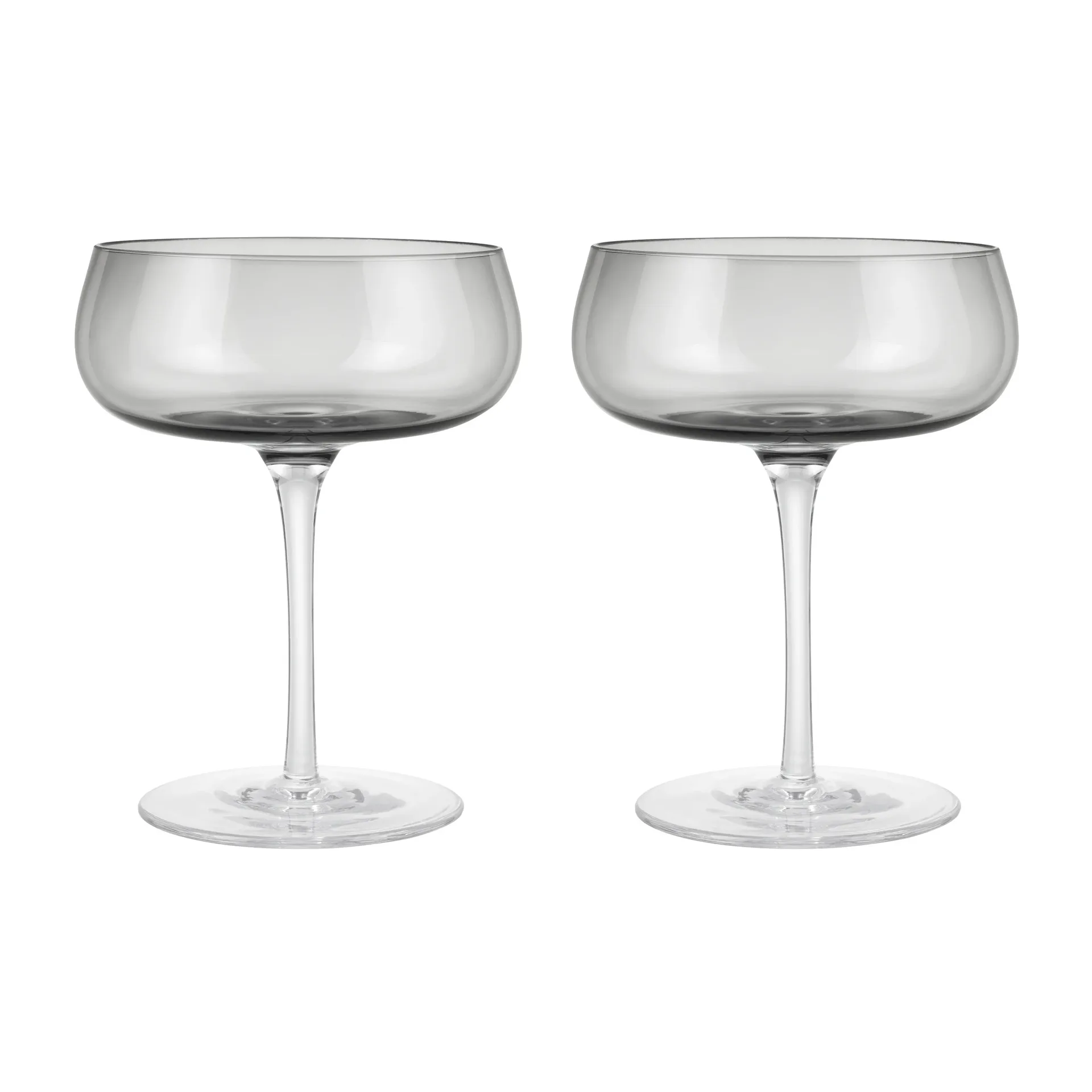 Belo champagne coupe glass 20 cl cl 2 pack, Smoke blomus